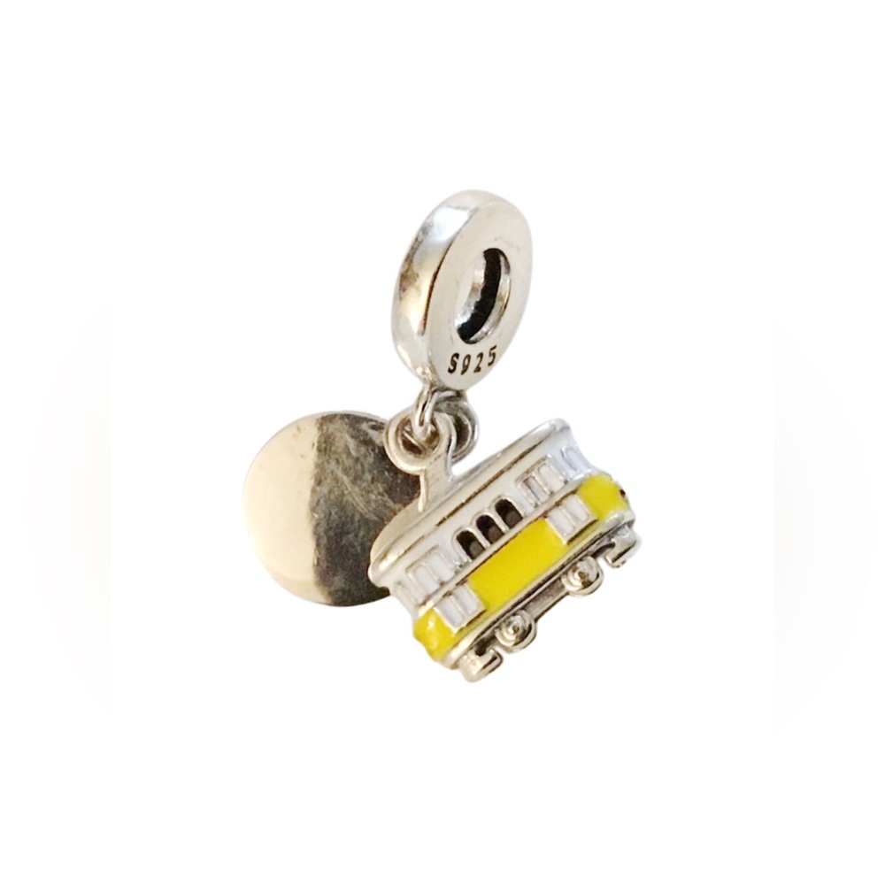 S925 Trolley Charm Pandora Style